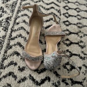 Betsey Johnson rhinestone block heels